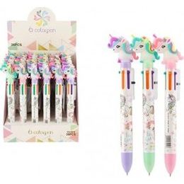 Tužka/pero jednorožec 6 barev - mix 3 druhy