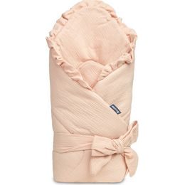 Dětská mušelínová zavinovačka - světle růžová