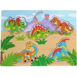 SMILY PLAY Dřevěné puzzle Dinosauři