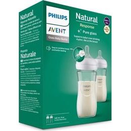 SCY933/02 BUTELKA SZKLANA RESPONSYWNA NATURAL 2x240ml