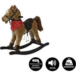 Kůň houpací hnědý - na baterie