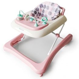 Ecotoys dětské chodítko s hračkami růžové