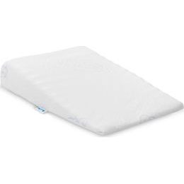 Kojenecký klínový polštář do kočárku 30x37 cm bílý