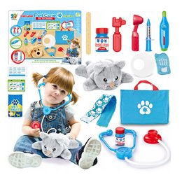 Souprava pro veterináře s doplňky a kočičkou