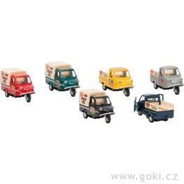 Mini auta s tříkolovým podvozkem, setrvačník