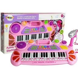 Majlo Toys dětské elektronické klávesy s mikrofonem Music Station
