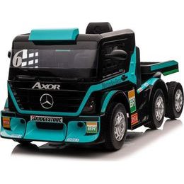 Elektrické auto Mercedes XMX622B modré LCD - návěs