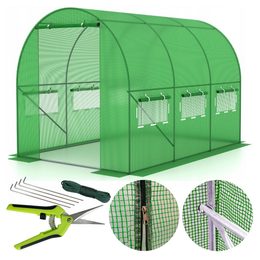 Zahradní fóliovník 3,5x2x2m zelený