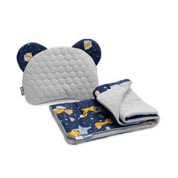 Souprava do kočárku Velvet modrá liška