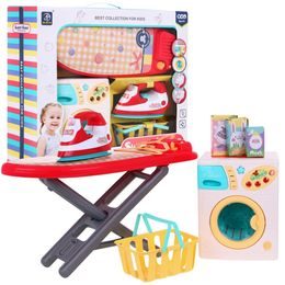 Majlo Toys dětské žehlící prkno s žehličkou a pračkou Sweet Home