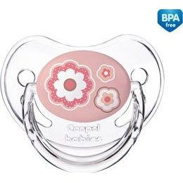 CANPOL 22/566 Silikonový anatomický dudlík 6-18m Novorozenec růžový