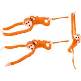 Plyšová opice s miminkem červená 90 cm