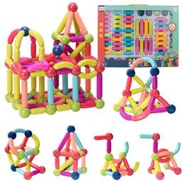 Magnetická stavebnice Magnet Sticks 66 dílků