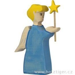 Anděl s hvězdou (série I) - biblická dřevěná postava