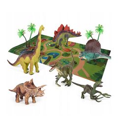 Výuková pěnová podložka Dinosauři 25ks šedá