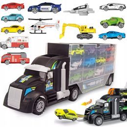 Odtahový vůz s autíčky černý