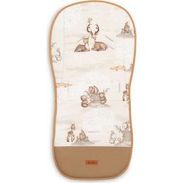 Vložka do kočárku univerzální Lesní zvířátka, meruňková