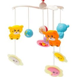 4Baby Plyšový kolotoč nad postýlku Rabbit - šedo/bílý