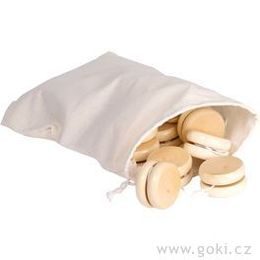 Dřevěné jojo v látkovém pytlíku, 4,5 cm