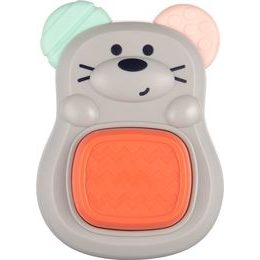 Canpol Babies Canpol babies Měkké kousátko s tlačítkem Myšička - šedá