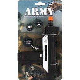 Pistole oranžová na pěnové náboje + 5ks nábojů - oranžová