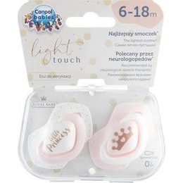 Canpol Babies Canpol Babies 2 ks symetrických silikonových dudlíků, 0-6m, Neon Love Baby, růžovo, žluté