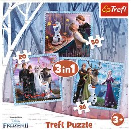 Trefl puzzle Ledové království 2 Kouzelný příběh 3v1