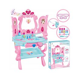 Dívčí toaletní stolek s doplňky růžový