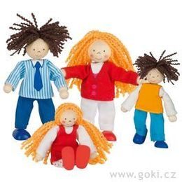 Panenky do domečku - moderní rodina, 4 ks