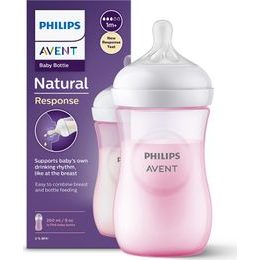 Philips Avent kojenecká láhev Natural 260ml - růžová