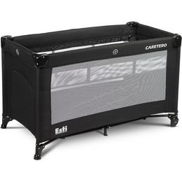 Dětská cestovní postýlka CARETERO ESTI se stahovací bočnicí black