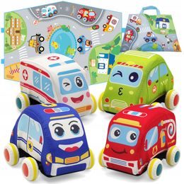 Haunger měkká autíčka s podložkou a setrvačníkem Soft Vehicle