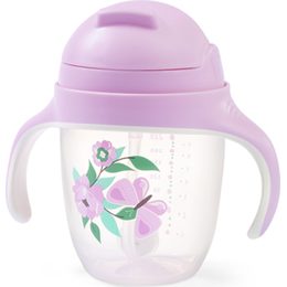 Dětský hrneček se zatíženým brčkem - fialový