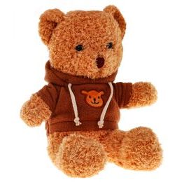 Plyšový medvídek Baky s oblečkem hnědý 33 cm