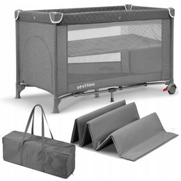 Dětská turistická postýlka Sesttino Lia Plus 65 x 125 cm gray