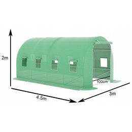 Zahradní fóliovník 3,5x2x2m zelený