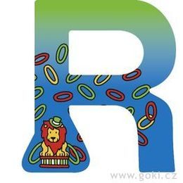 Ozdobné písmeno ze dřeva R