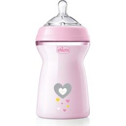 CHICCO Láhev kojenecká Natural Feeling 330ml, 6m+ Girl