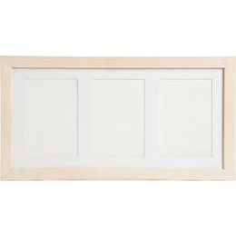 Dětská otisková sada, trojitý rám přírodní s hlínou