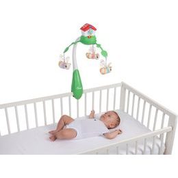 4Baby Plyšový kolotoč nad postýlku Rabbit - šedo/bílý