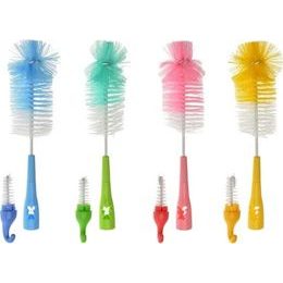 Kartáč na láhev a dudlík Akuku barevný