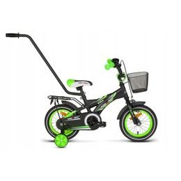 Mexller dětské kolo BMX 12" s vodící tyčí černozelené