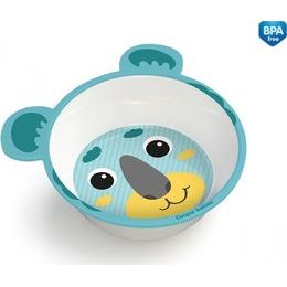 CANPOL babies Melaminová miska protiskluzová s oušky HELLO LITTLE 490 ml zelená