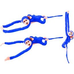 Mascot Plush Monkey with Baby, Purple 90 cm