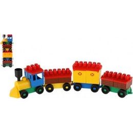 Stavebnice LORI 6 vlak+ 3 vagónky