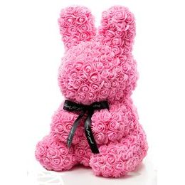 Králíček z růží růžový Rose Bunny 50 cm