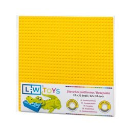 LW Toys Podložka na stavění 32x32 bodů - žlutá