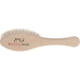 Dřevěný kartáč s měkkým přírodním vlasem, přírodní
