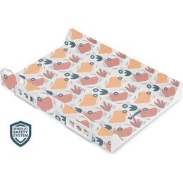 Polstrovaná přebalovací podložka Sensillo Safety system 70 cm Zahradní květy platina