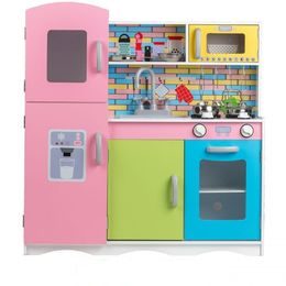 Dřevěná vzdělávací kostka s hodiny ECOTOYS